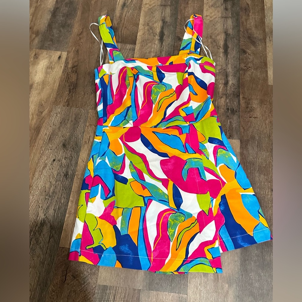 Colorful bright romper. New!